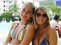 People & Humanity: young summer and bikini beach girls