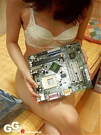 People & Humanity: computer babe