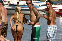People & Humanity: young summer and bikini beach girls