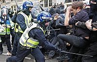 People & Humanity: Riots at G20 summit, London, United Kingdom