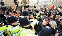 People & Humanity: Riots at G20 summit, London, United Kingdom