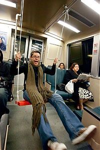 People & Humanity: Swing in the underground, San Francisco, United States