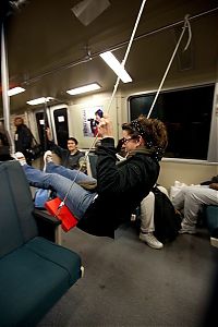 People & Humanity: Swing in the underground, San Francisco, United States