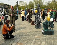 People & Humanity: Living Sculptures Championship in Evpatoria