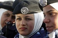 People & Humanity: girl in a military