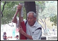 People & Humanity: Flexible old man, 91 years, China