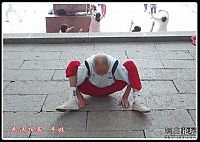 People & Humanity: Flexible old man, 91 years, China