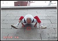 People & Humanity: Flexible old man, 91 years, China