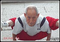 People & Humanity: Flexible old man, 91 years, China