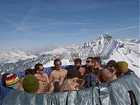 People & Humanity: jacuzzi built in the mountains
