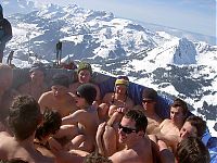 People & Humanity: jacuzzi built in the mountains