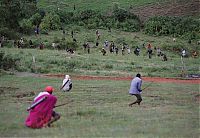 People & Humanity: Traditional war event, Kenya, Africa