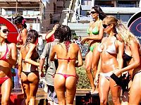 People & Humanity: young summer and bikini beach girls