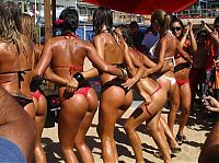 People & Humanity: young summer and bikini beach girls