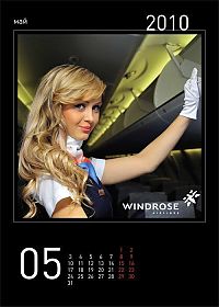 People & Humanity: hot stewardesses calendar, windrose airlines