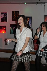 People & Humanity: girl in school uniform outfit