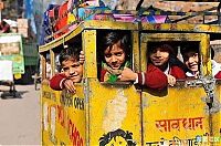 People & Humanity: School transport for children, India