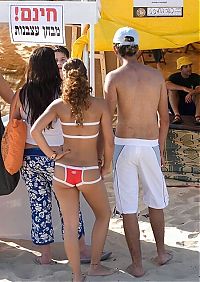 People & Humanity: young summer and bikini beach girls