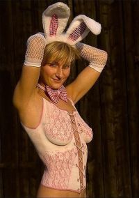 People & Humanity: sexy easter rabbit girl