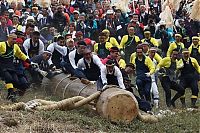 People & Humanity: Ki-otoshi ceremony, Onbashira festival, Nagano, Japan