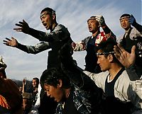 People & Humanity: Ki-otoshi ceremony, Onbashira festival, Nagano, Japan