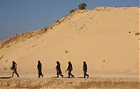 People & Humanity: Palestinian militants of Hamas at training, Khan Yunis Gaza Strip