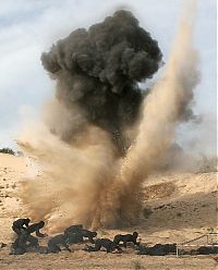 People & Humanity: Palestinian militants of Hamas at training, Khan Yunis Gaza Strip