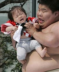 TopRq.com search results: Annual Naki Sumo (Crying Sumo) contest