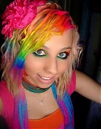 People & Humanity: rainbow girl