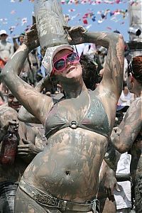 People & Humanity: dirty girls in mud