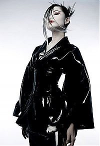 People & Humanity: goth girl in latex