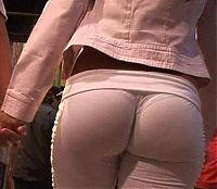 People & Humanity: young teen girl in tight pants