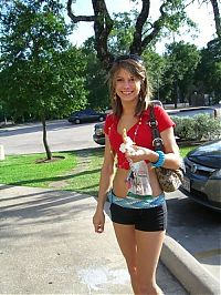 People & Humanity: girl eating doughnut