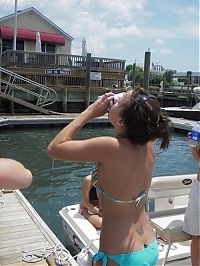 People & Humanity: girl with beer