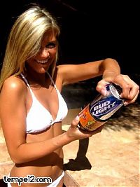 People & Humanity: girl with beer