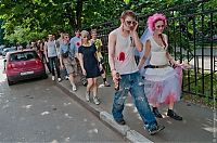 People & Humanity: Zombie wedding, Russia