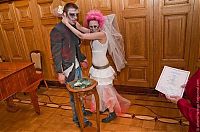People & Humanity: Zombie wedding, Russia
