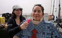 People & Humanity: 8-bit pixelated costume by Kiel Johnson & Klai Brown