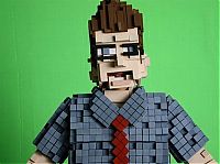 People & Humanity: 8-bit pixelated costume by Kiel Johnson & Klai Brown