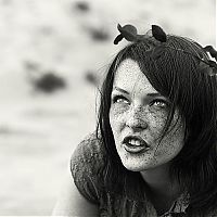 People & Humanity: freckled girl