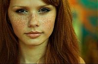 People & Humanity: freckled girl