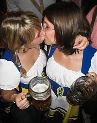 TopRq.com search results: Oktoberfest girls kissing, Munich, Bavaria, Germany