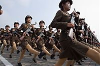 People & Humanity: Military parade, North Korea