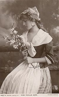 People & Humanity: retro history glamour girl with an alluring beauty