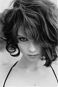 People & Humanity: black and white glamour girl