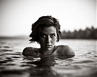 People & Humanity: black and white glamour girl