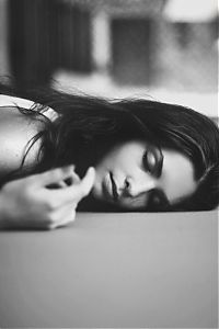 People & Humanity: black and white glamour girl