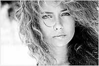 People & Humanity: black and white glamour girl