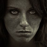 People & Humanity: black and white glamour girl