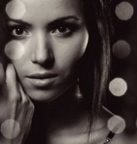 People & Humanity: black and white glamour girl